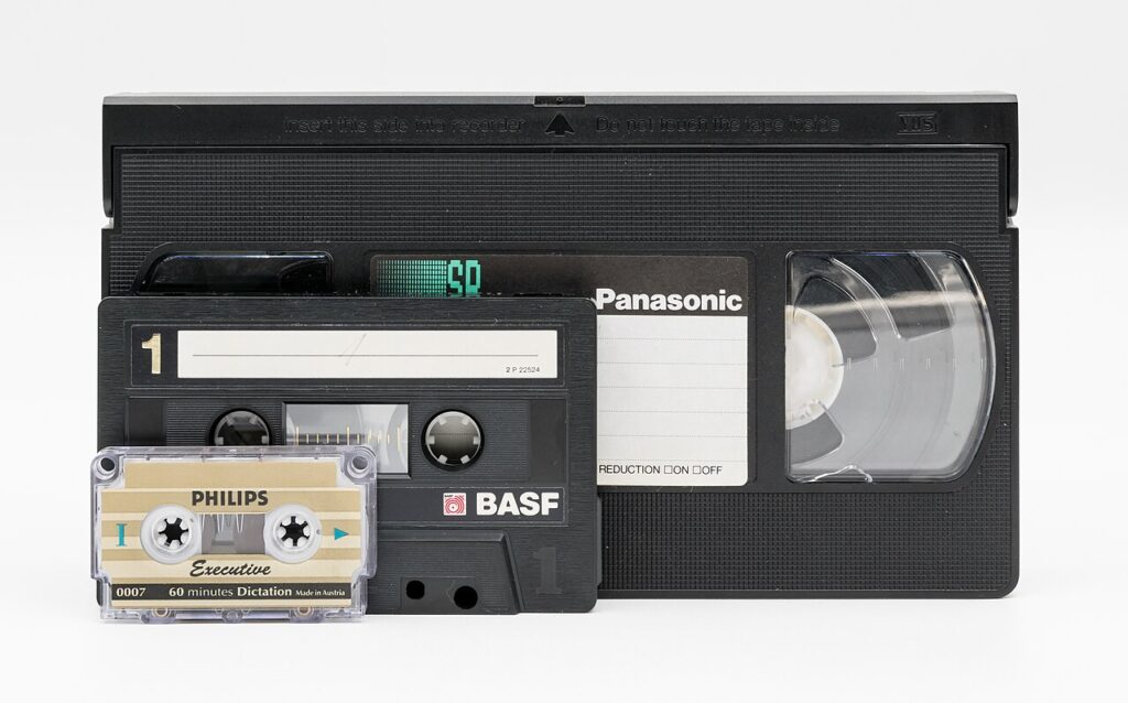 Audio cassettes from the 1990s music era